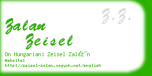 zalan zeisel business card